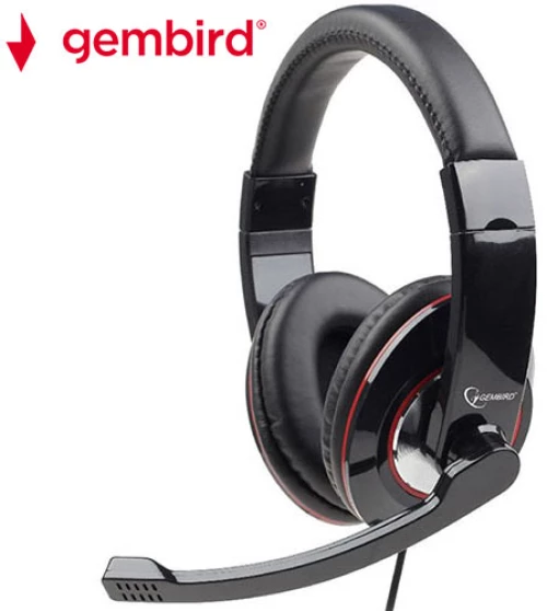Gembird Stereo Headset Glossy Black