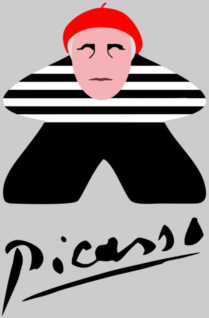 Picasso Meeple W Φούτερ - BLACK