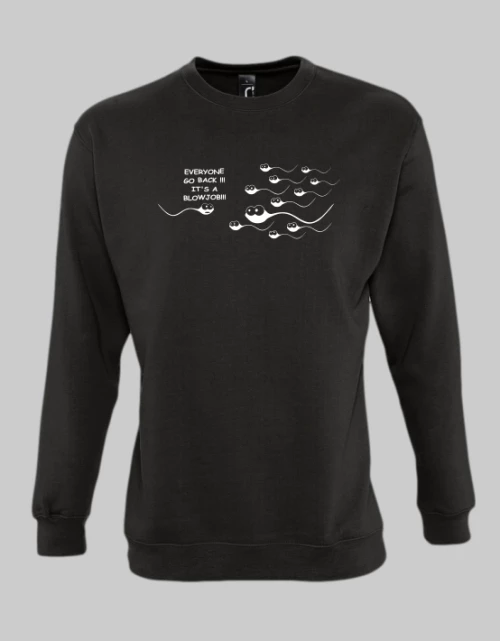 Sperm sweatshirt - BLACK