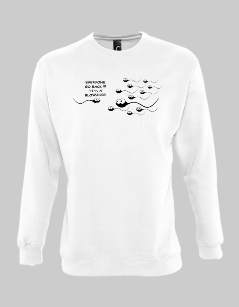 Sperm sweatshirt - BLACK