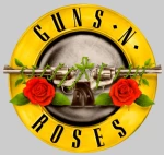 Guns N' Roses Logo μακρυμάνικο w T-shirt - BLACK
