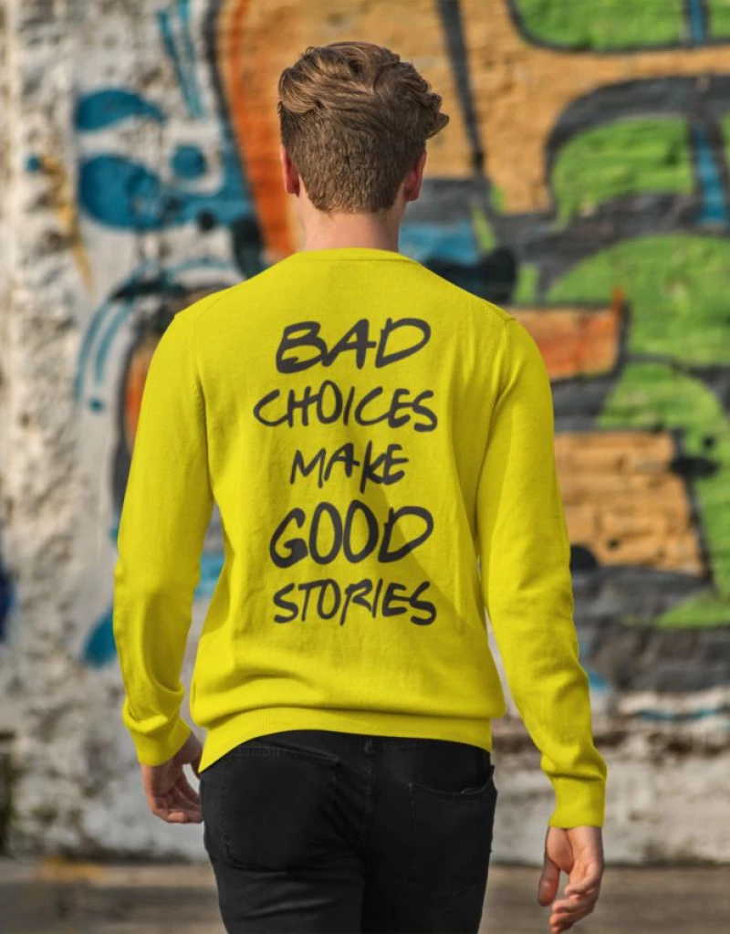 Bad Choices Φούτερ - BLACK