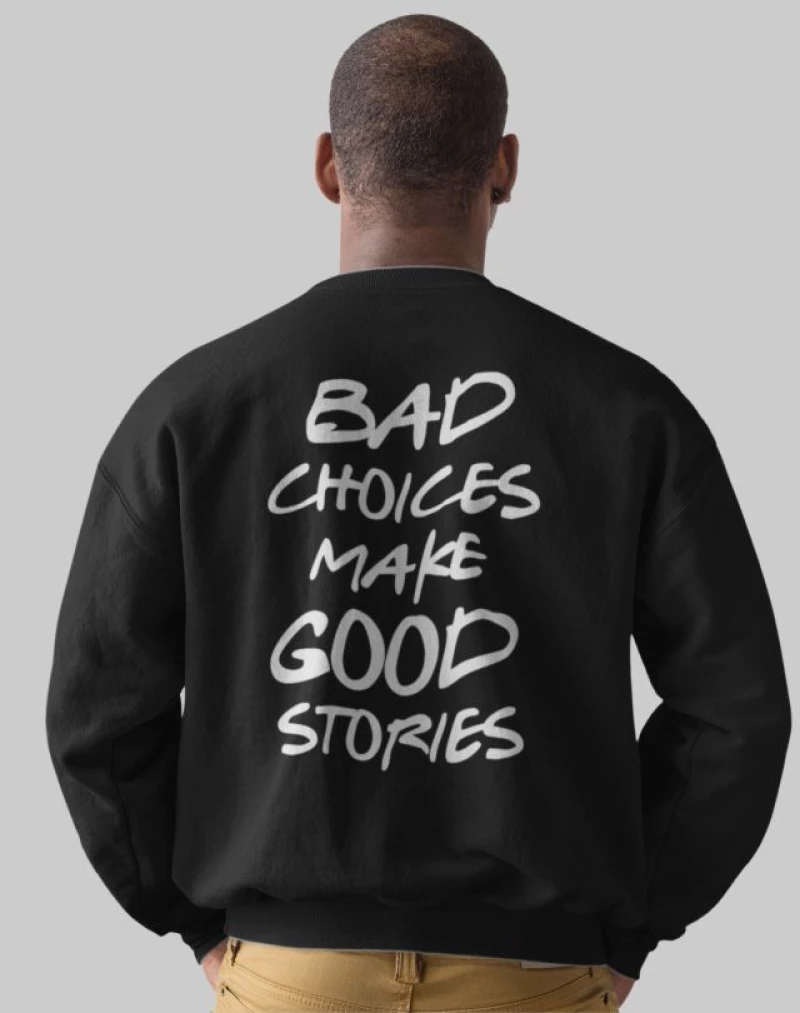 Bad Choices Φούτερ - BLACK
