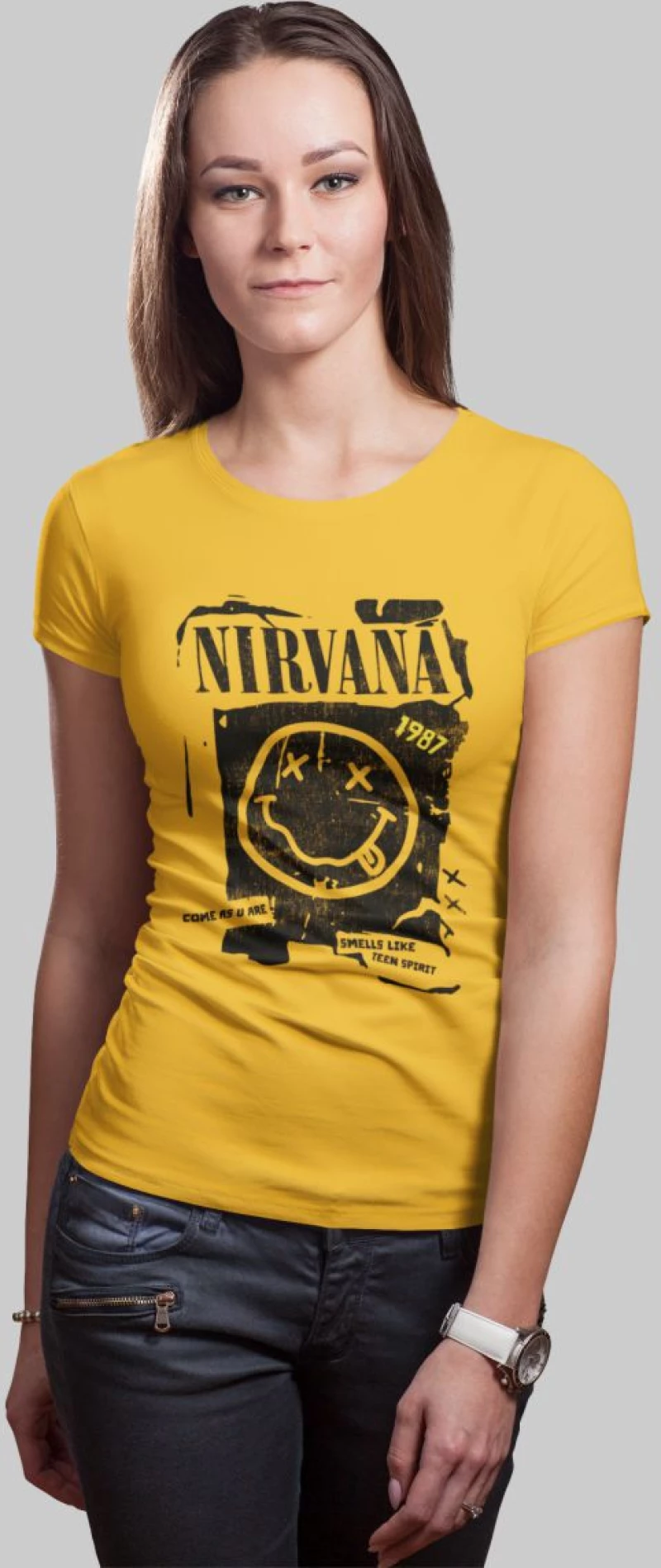 Nirvana W t-shirt - GOLD
