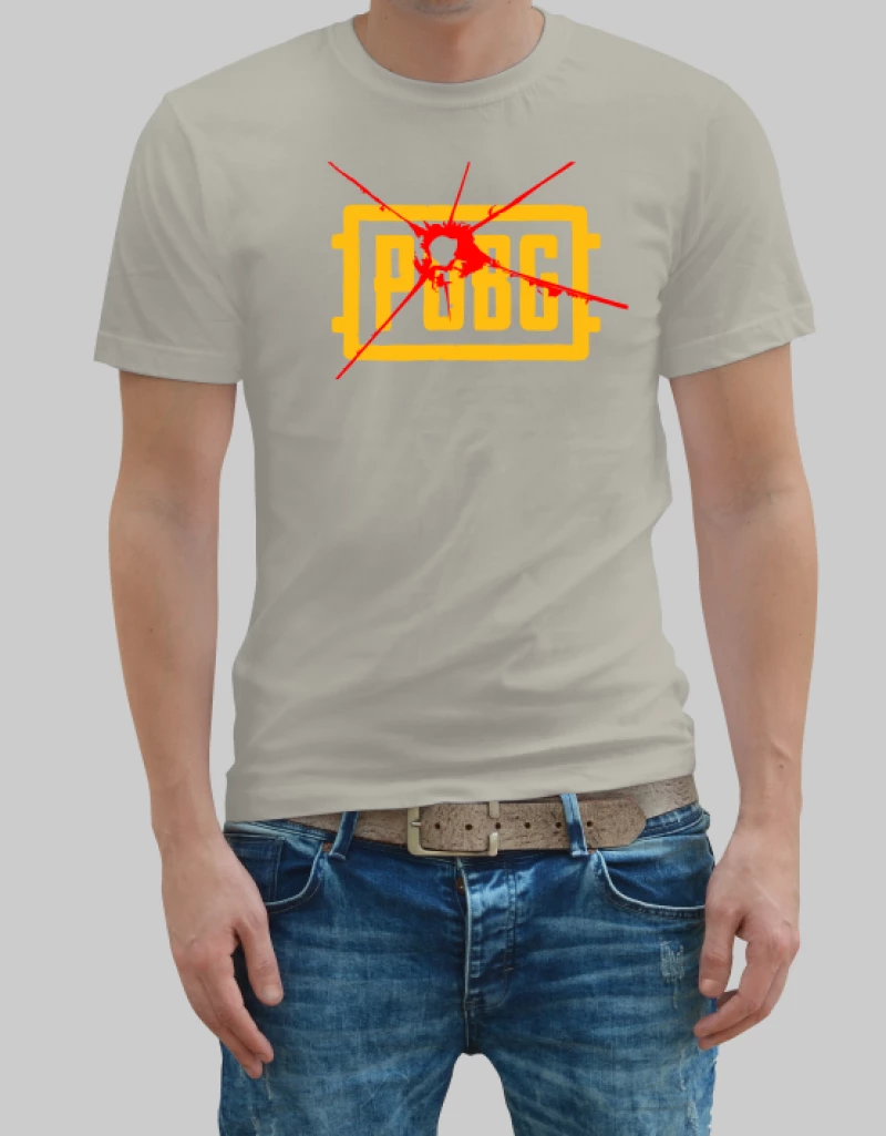 Pubg logo t-shirt - GOLD
