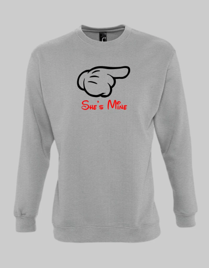 She's Mine Sweatshirt - WHITE
