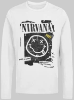 Nirvana μακρυμάνικο t-shirt - BLACK