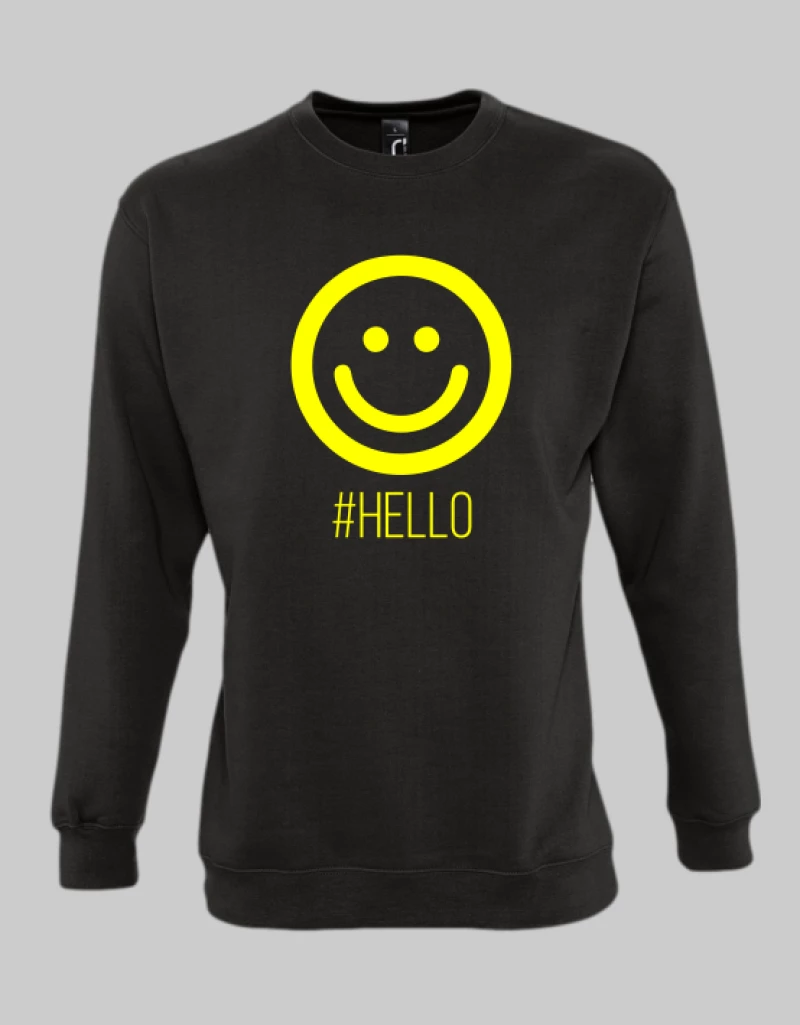 Hello sweatshirt - KELLY GREEN