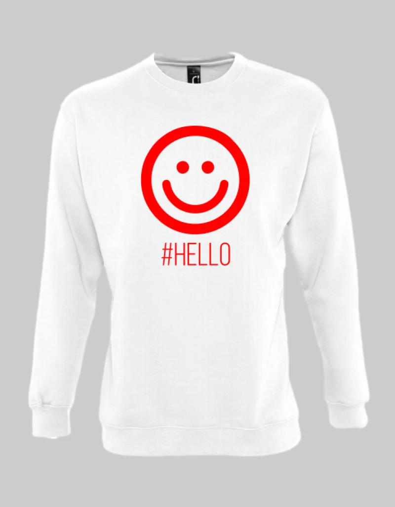 Hello sweatshirt - KELLY GREEN