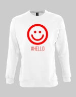 Hello sweatshirt - KELLY GREEN