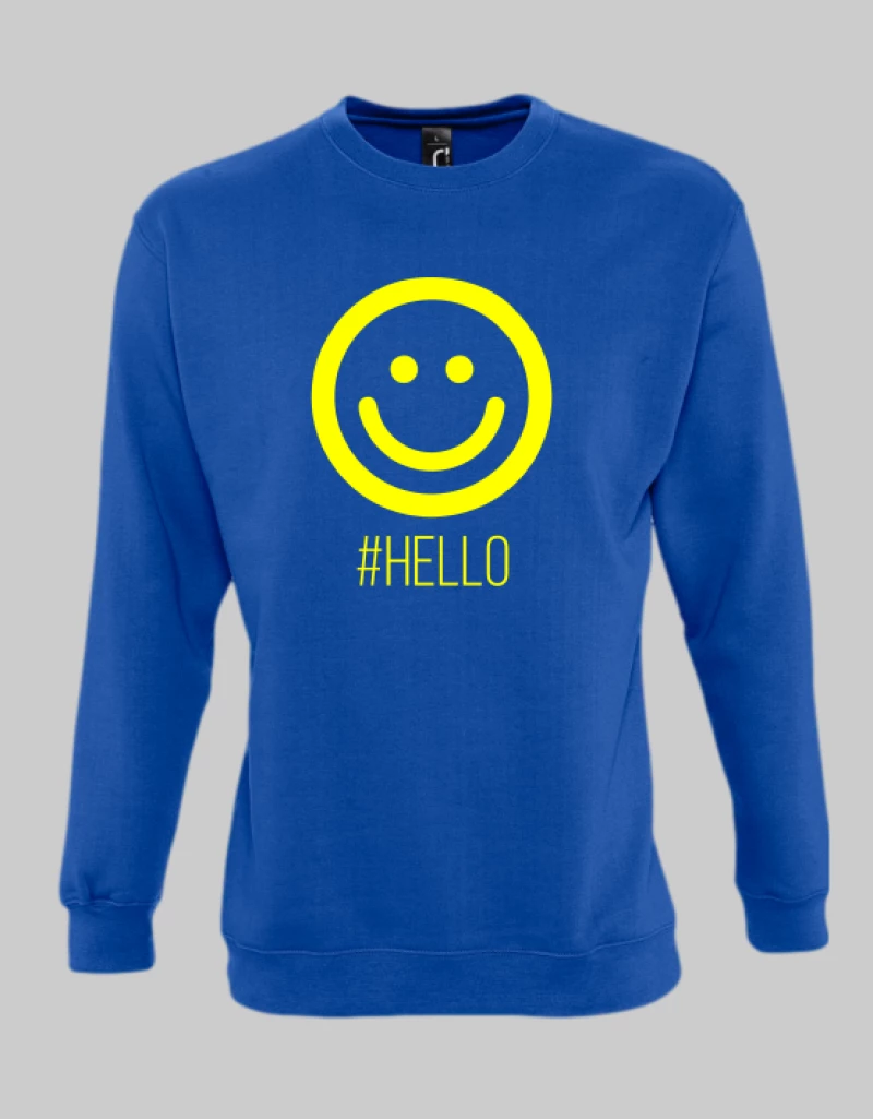 Hello sweatshirt - KELLY GREEN