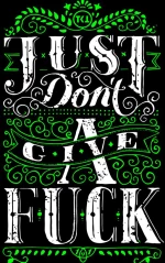 Just don’t give a F μακρυμάνικο t-shirt - BLACK