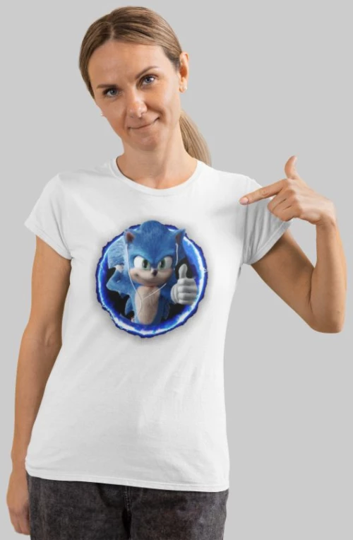 Sonic w t-shirt - WHITE