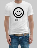 Hello man t-shirt - WHITE