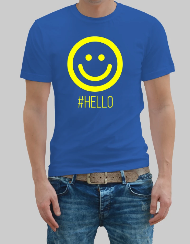 Hello man t-shirt - WHITE