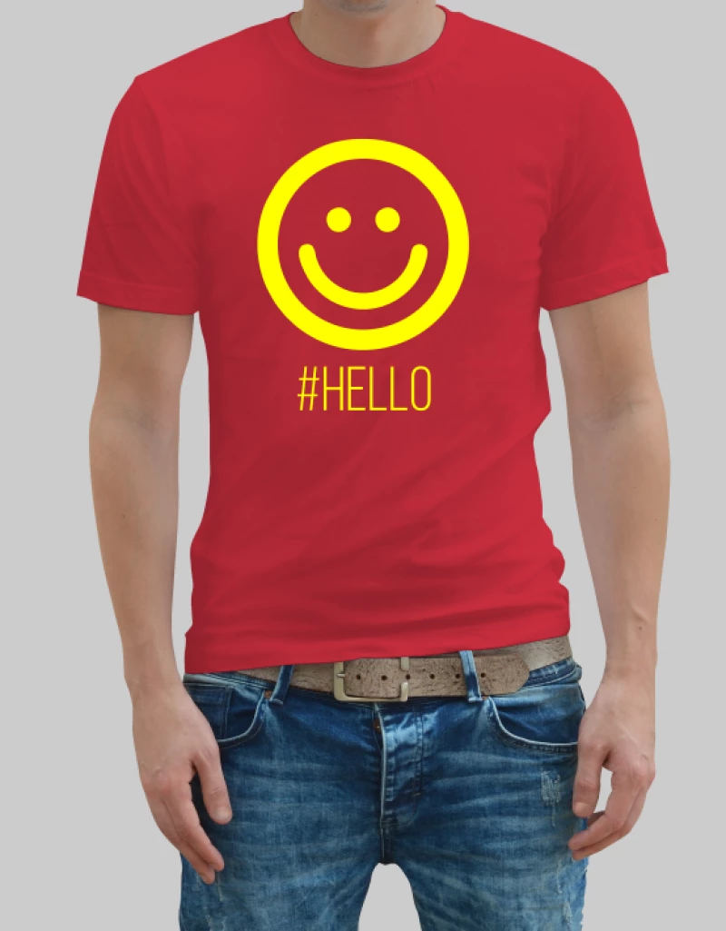 Hello man t-shirt - WHITE