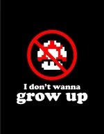 I Dont Wanna Grow Up Hoodie | Μαύρο
