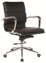 Πολυθρόνα BF4801 PU Μαύρο 54x59x95/105cm