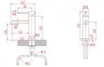 Μπαταρία Νιπτήρα Χρώμα Γκρι  Inter Ceramic Galant ICF 1007001G