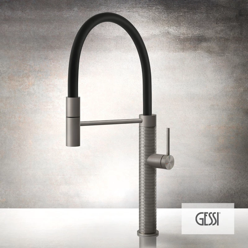 Μπαταρία Νεροχύτη 316 KITCHEN MECCANICA , GESSI Steel Brushed