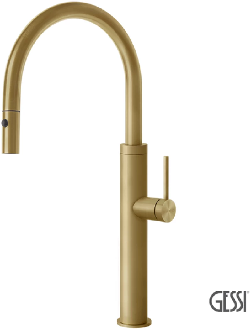 Μπαταρία Νεροχύτη 316 KITCHEN, GESSI Brass Brushed PVD