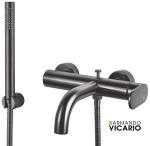 ΜΠΑΤ.ΛΟΥΤΡΟΥ SLIM VICARIO BLACK BRUSHED