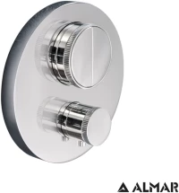 ΘΕΡΜΟΣΤΑΤΙΚΟΣ  ΜΙΚΤΗΣ 2 ΕΞΟΔ."PUSH" ALMAR CHROME