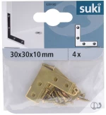Γωνία 30x30x10x1.5 Μπρούτζινη FLAT