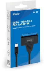 SAVIO AK-69 Adapter USB-C 3.1 Gen 1 (M) - SATA (F) for 2.5" drives