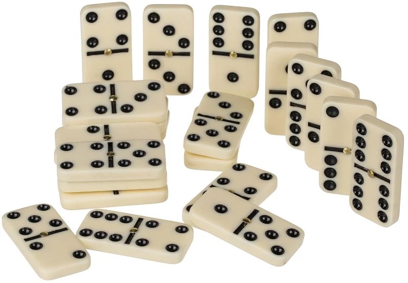 Επιτραπέζιο Παιχνίδι Domino Με 28 Κομμάτια Σε Μεταλλικό Κουτί
