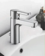 Μπαταρία Νιπτήρα Faismilani New Blu Chrome με Βαλβίδα Νιπτήρα