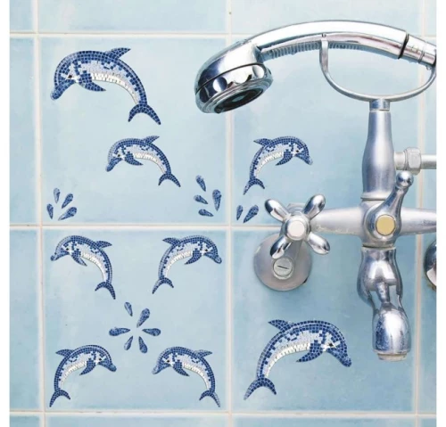 Αυτοκόλλητα Τοίχου Βινυλίου 59601 Dolphins Ango 59601