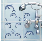 Αυτοκόλλητα Τοίχου Βινυλίου 59601 Dolphins Ango 59601