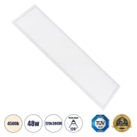 Χωνευτό Panel Milky Super Slim 48W 4500K IP20 Λευκό 60213 Globostar  60213 Λευκό