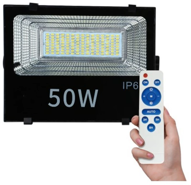 Ηλιακός Προβολέας LED SMD 50W 6000K IP65 Μαύρος 6433 Spotlight 6433 Μαύρο