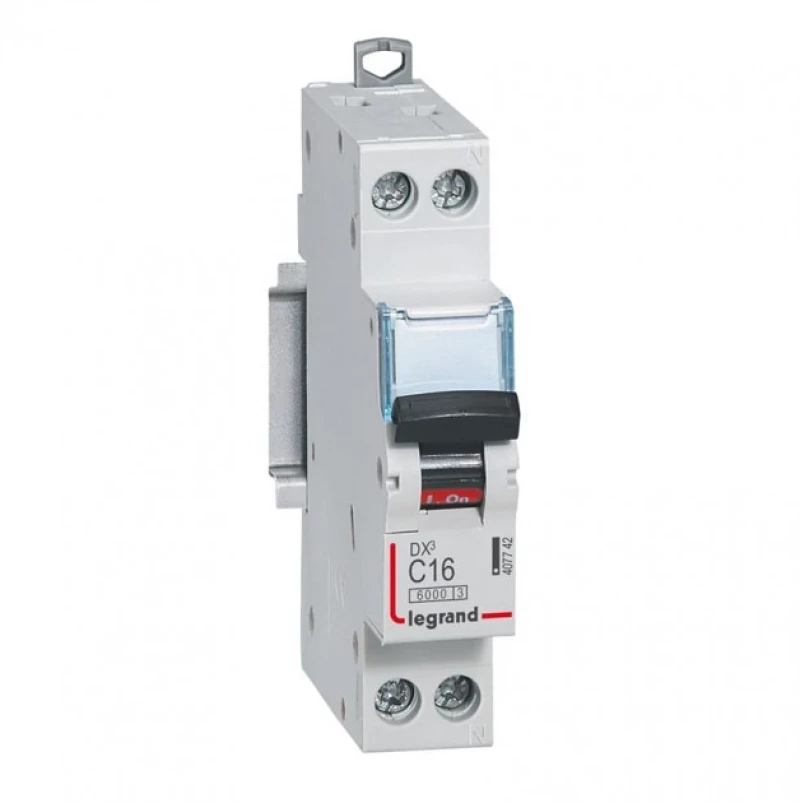 Αυτόματη Ασφάλεια 16A C 1Π-N 6kA Tx3 407742 Legrand 407742