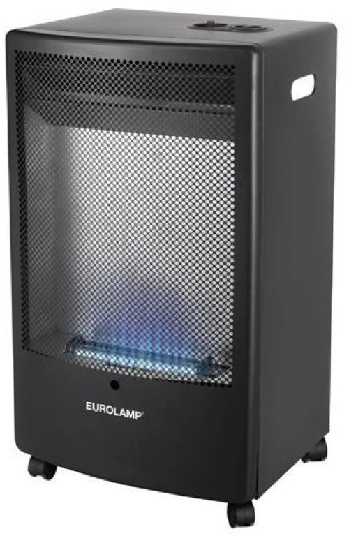 Σόμπα Υγραερίου Blue Flame Με Ρυθμιζόμενο Θερμοστάτη 3.8kw Μαύρη  920-29678 Eurolamp 920-29678 Μαύρο