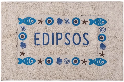 Πατάκι μάτι EDIPSOS (50cm x 80cm) μπλέ - -