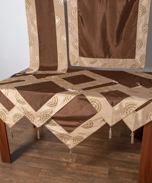 Σετ 7 τεμαχίων (90cm x 90cm, 40cm x 110cm, 130cm x 130cm, 2x40cm x 40cm, 2x55cm x 55cm) 612 ΧΜ-45 Καφέ - -