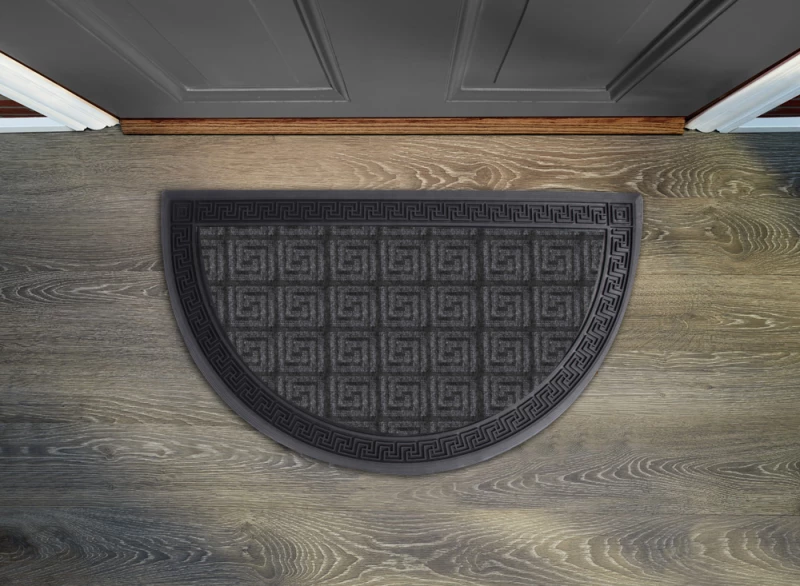 Πατάκι Εισόδου Ημικυκλικό (40X60) Mcdecor Μαίανδρος Γκρί - MCDECOR - 60X100