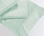 Μαξιλαροθήκες Oxford Down Town Solid Colours S250/13 Aqua Βαμβακοσατέν    - Ζεύγος 52 x 75 +3
