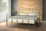 Μεταλλικό κρεβάτι Metal Casa Λεωνίδιο Μαύρο 110 x 200