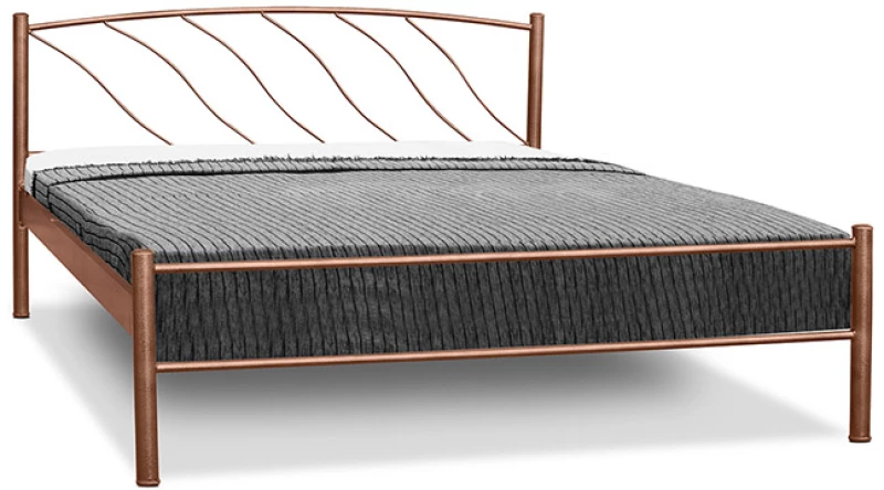 Μεταλλικό κρεβάτι Metal Casa Κύμα Γκρι 120 x 200