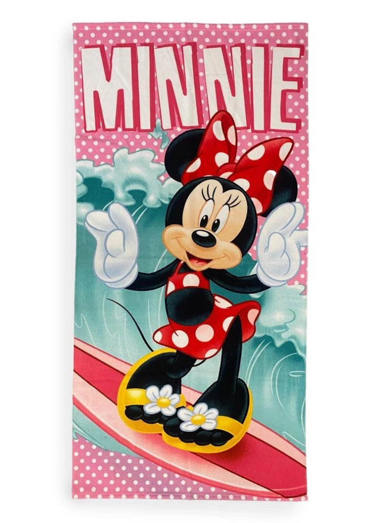 Πετσέτα Θαλάσσης Quick Dry Disney Home Minnie 36 70X140 Turquoise 100% Microfiber - -