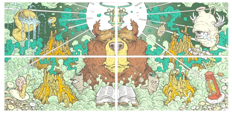 Snail Συλλεκτικά Χαρτάκια «Συλλογή Mossy Giant» - Bear (3/4) | KS Slim & Tips