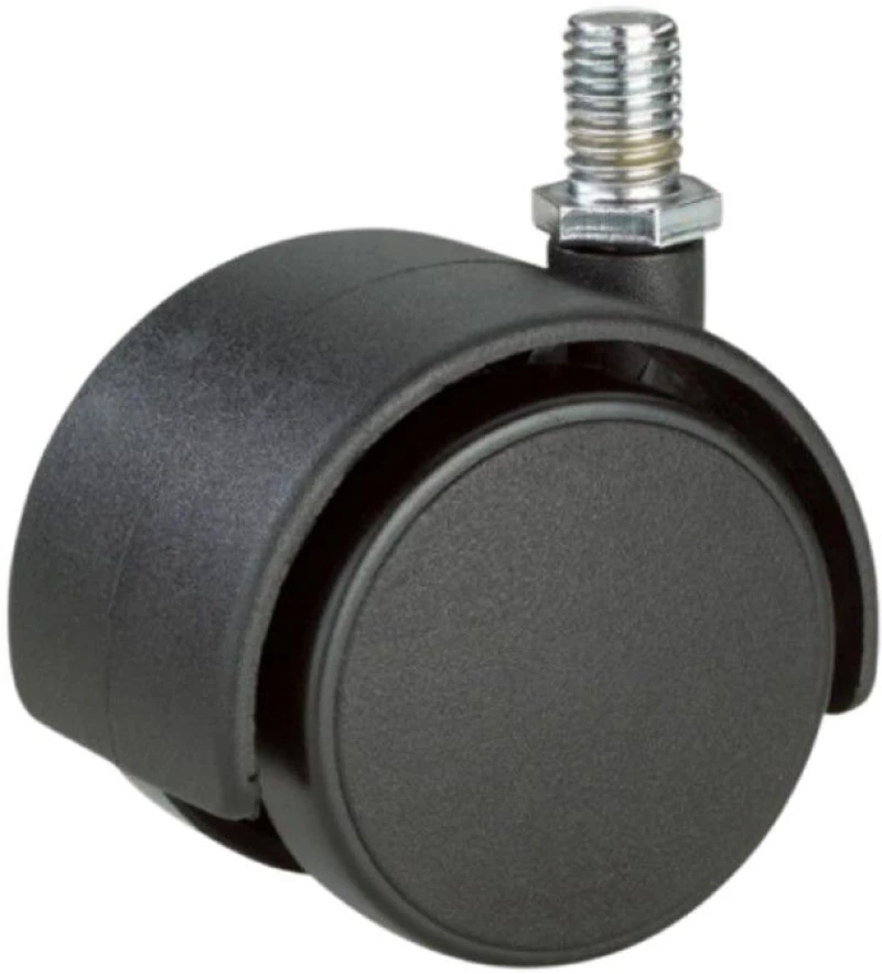 Ροδάκι επίπλων διπλό 40mm με αξονάκι Μ8