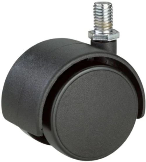 Ροδάκι επίπλων διπλό 40mm με αξονάκι Μ8