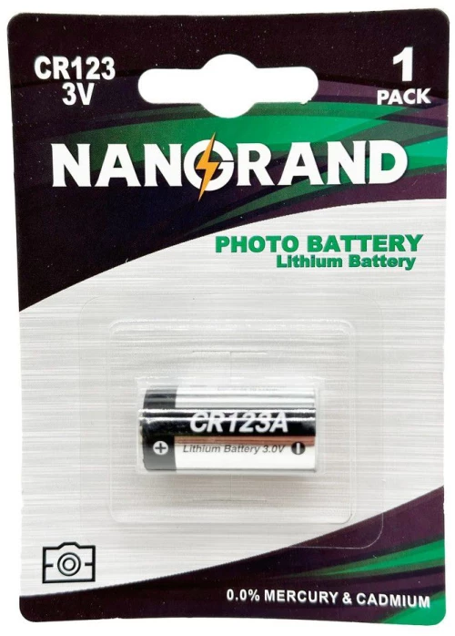 Μπαταρία NANORAND λιθίου CR123 3V