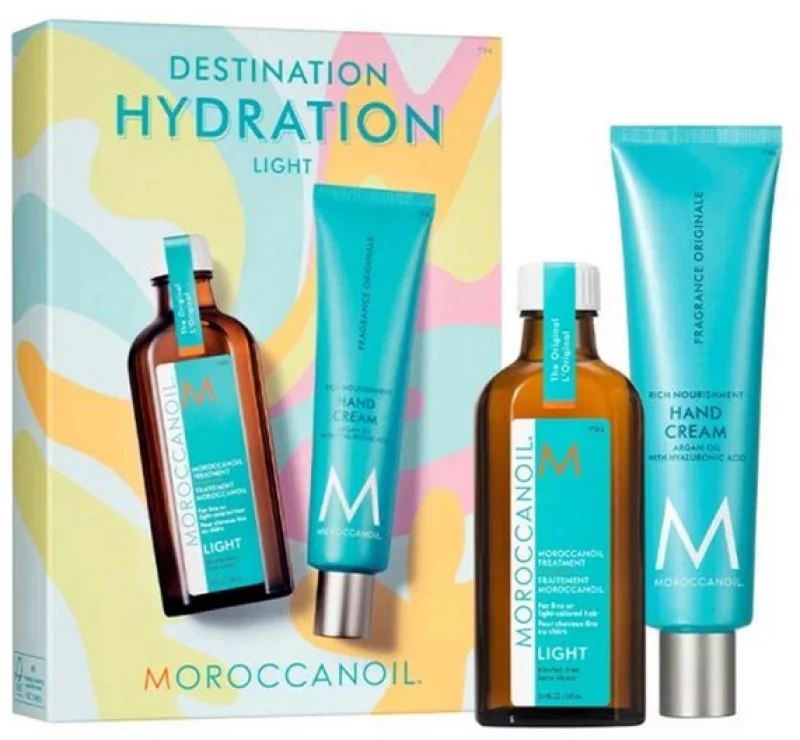 Moroccanoil Summer Destination Light Set Oil Treatment Light 100ml & Hand Cream 100ml