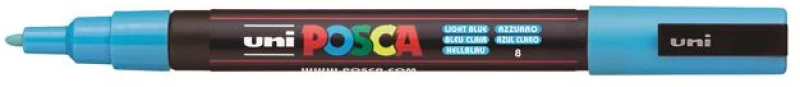 Μαρκαδόρος Ανεξίτηλος Uni Posca Pc-3m Γαλάζιο 8